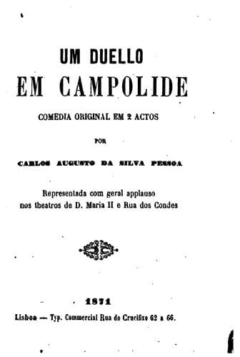Um duello em campolide: comedia original em 2 actos