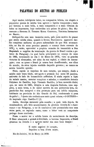 O poema da imperatriz: em dous cantos á terminação da Guerra do Brazil ...