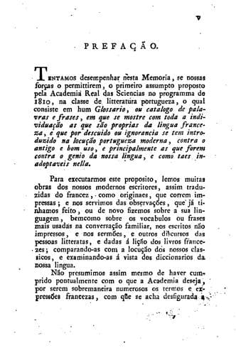 Glossario das palavras e frases da lingua franceza que por descuido, ignorancia, ou necessidade ...