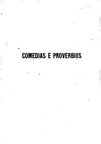 Comedias e proverbios