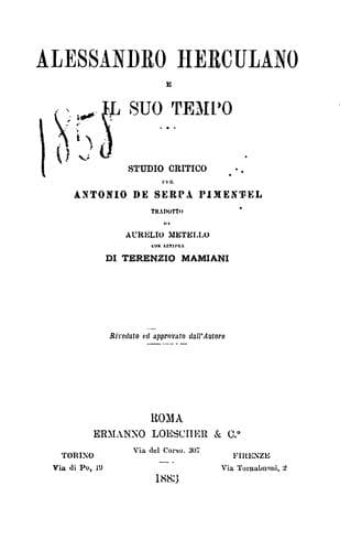 Alessandro Herculano e il suo tempo