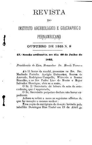 Revista do Instituto Archeológico e Geográphico Pernambucano