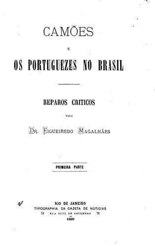 Camões e os portugueses no Brasil: reparos críticos
