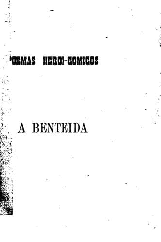 Benteida: poema heroi-comico em 3 cantos