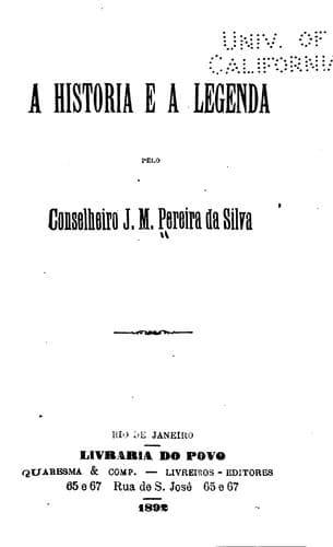 A historia e a legenda