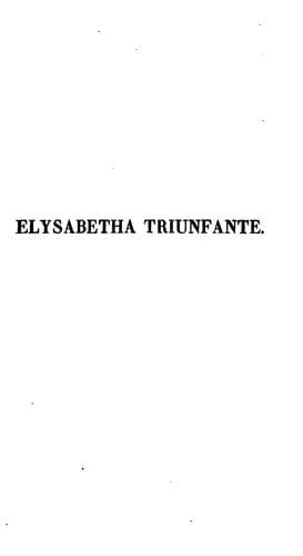 Elysabetha triunfante: poema heroico latino em dois cantos