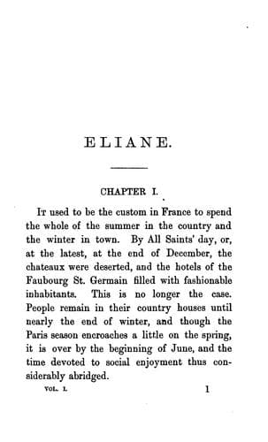 Eliane, tr. by lady G. Fullerton