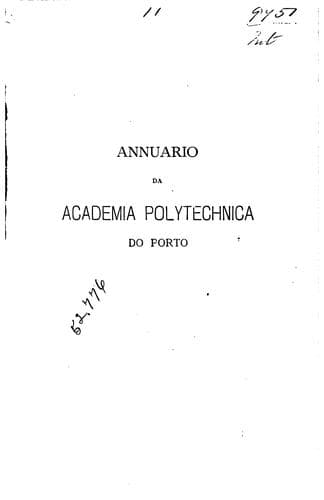 Annuario da Academia polytechnica do Porto: anno lectivo de 1877-1878