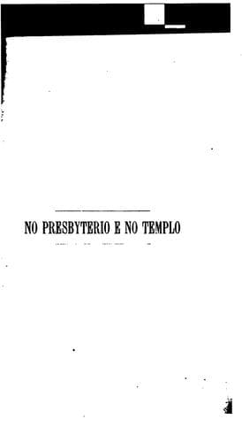 No presbyterio e No templo