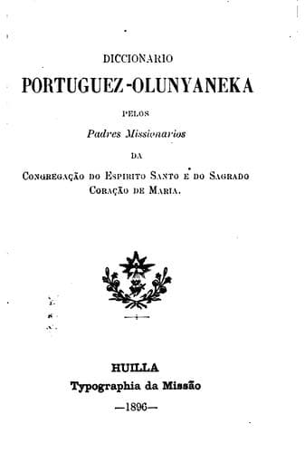 Diccionario portuguez-olunyaneka