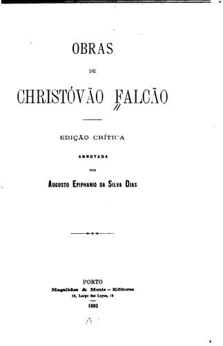 Obras de Christóvão Falcão