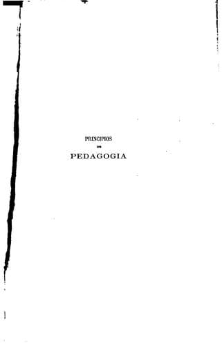 Principios de pedagogia ...