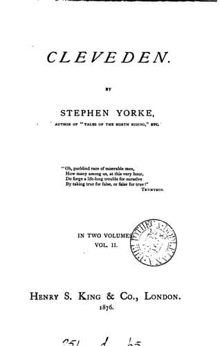 Cleveden, by Stephen Yorke