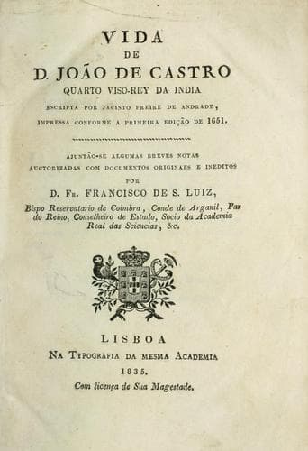Vida de D. João de Castro, quarto visorey da India