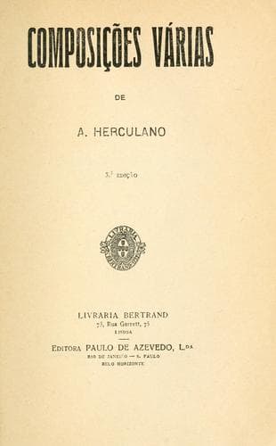 Composições várias de A. Herculano