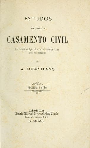 Estudos sobre o casamento civil: por ocasião do opuscolo do sr. visconde de Seabra sobre este assumpto