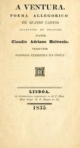 A ventura: poema allegroico em quatro cantos : traduzido do francez