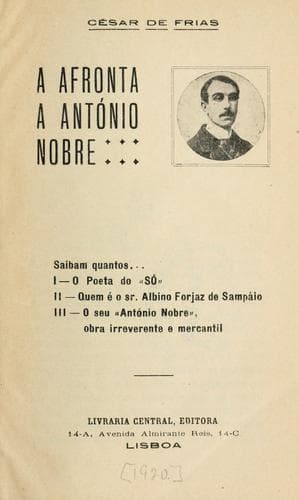 afronta a António Nobre.