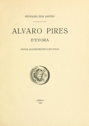 Alvaro Pires d'Evora, pintor quatrocentista em Italia