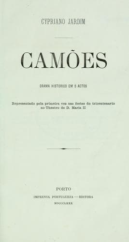 Camões, drama historico em 5 actos
