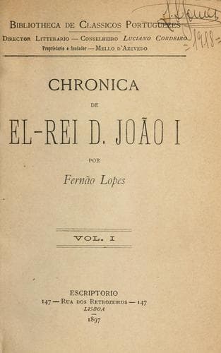 Chronica de el-rei D. João I.