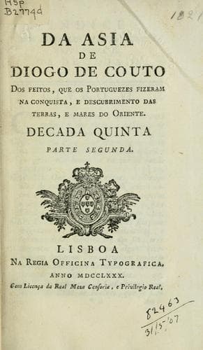 Da Asia de João de Barros e de Diogo de Couto.