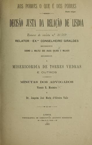 Decisão justa de relação de Lisboa
