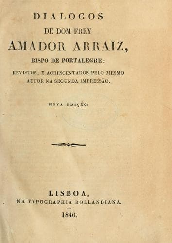 Dialogos, revistos e acrescentados pelo ... autor na segunda impressão.