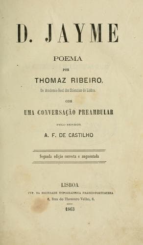 D. Jayme, poema: Com uma conversação preambular [por] A.F. de Castilho