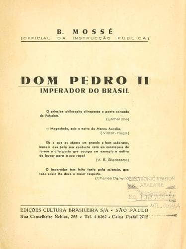 Dom Pedro II, imperador do Brasil