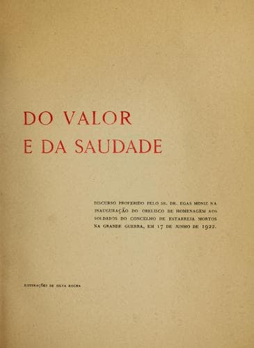 Do valor e da saudade