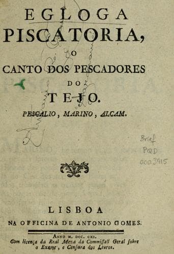 Egloga piscatoria, o canto dos pescadores do Tejo