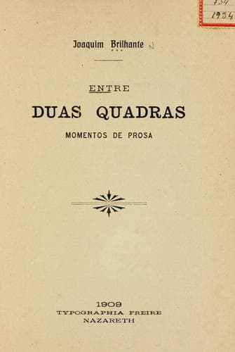 Entre duas quadras: momentos de prosa