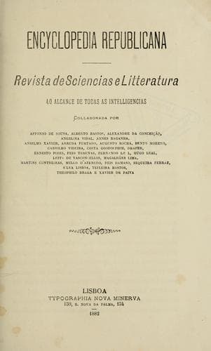 Encyclopedia republicana: revista de sciencias e litteratura (ao alcance de todas as intelligencias)