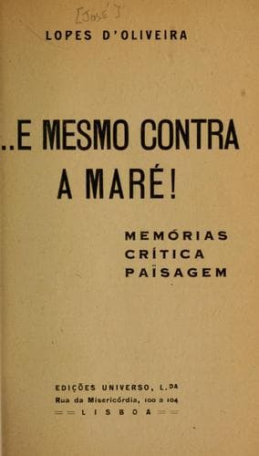 E mesmo contra m maré: memorias, crítica, paisagem