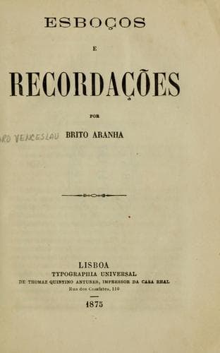 Esboços e recordações