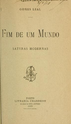 Fim de um mundo: sátiras modernas