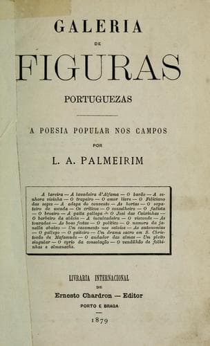 Galeria de figuras portuguezas [e] A poesia popular nos campos