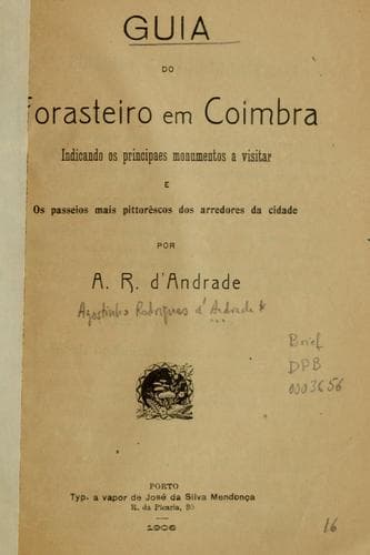 Guia do forasteiro em Coimbra
