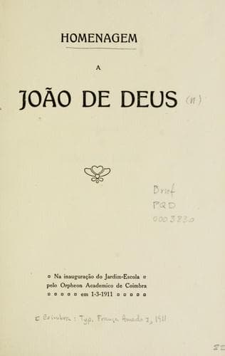 Homenagem a João de Deus