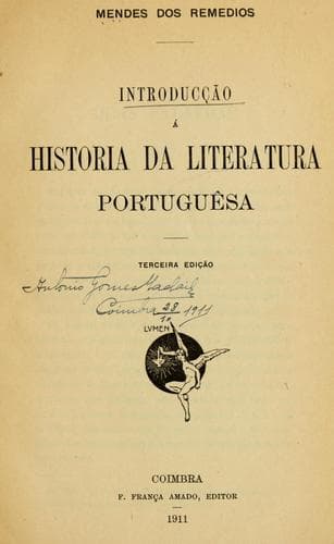 Introducção à historia da literatura portuguêsa