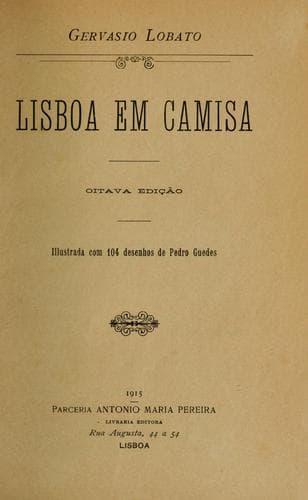 Lisboa em camisa: 8. ed.  Illustrada de Pedro Guedes
