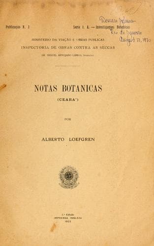 Notas botânicas (Ceará)