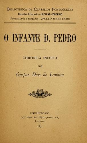 infante D. Pedro: chronica inedita