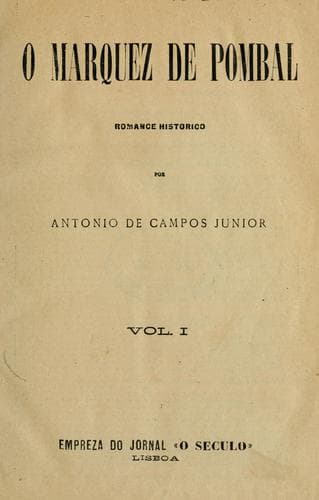 marquez de Pombal, romance historico.