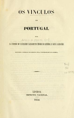 Os vinculos em Portugal