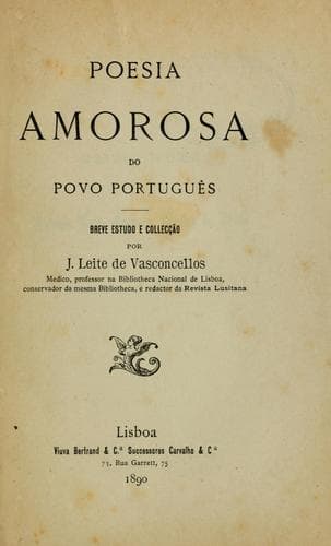 Poesia amorosa do povo português