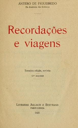 Recordações e viagens
