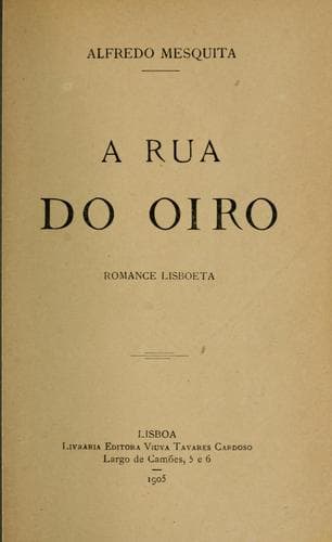 A rua do oiro: romance lisboeta