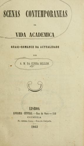 Scenas contemporaneas da vida academica: quasi-romance da actualidade